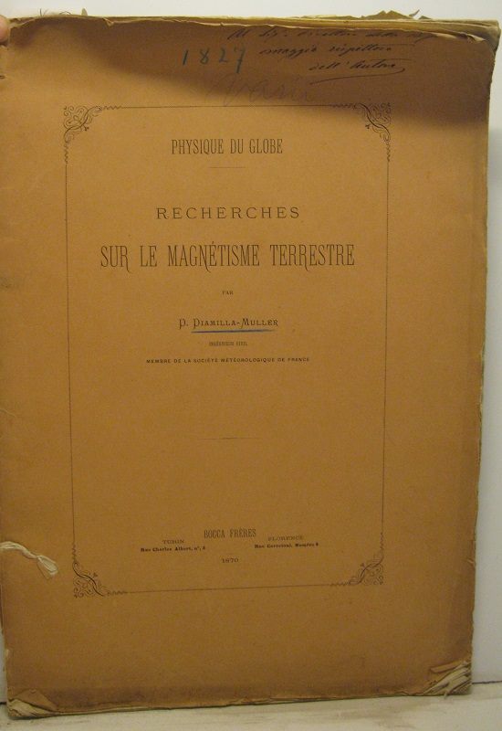 Recherches sur le magnetisme terrestre
